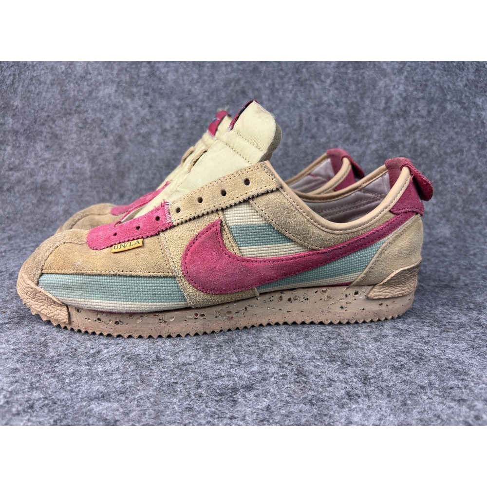 Nike Cortez SP Union LA Sesame Mens 10.5 Tan Pink Canvas Suede DR1413-200